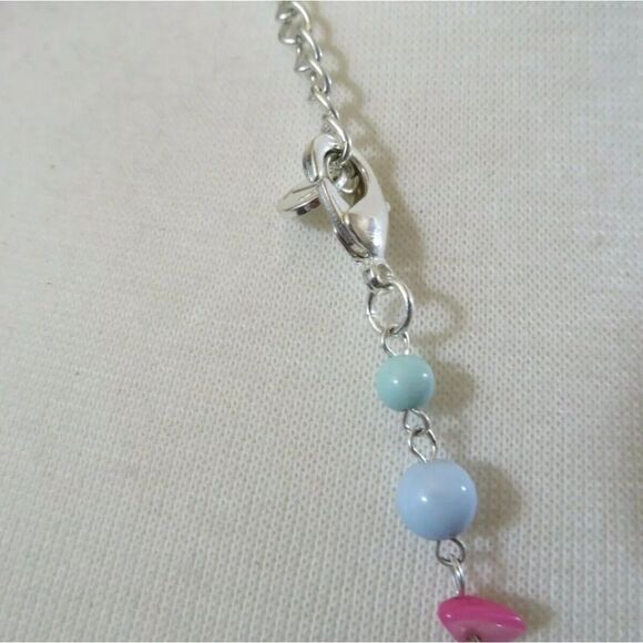 Talbots Multicolor Beaded Necklace NWOT 20"-23" - Picture 3 of 3